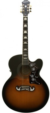 EPIPHONE J-200EC FISHMAN ПРОТИВ ЭЛЕКТРОННОЙ АКУСТИЧЕСКОЙ ГИТАРЫ