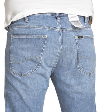 LEE LUKE jasne spodnie jeans zwężane slim W29 L30