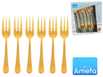 WIDELCZYKI DO CIASTA KOMPLET 6 SZT AMEFA ZŁOTO
