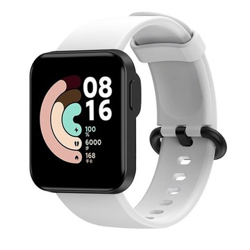 PASEK SILIKONOWY DO XIAOMI MI WATCH LITE BIAŁY