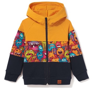 TuSzyte | Bluza na suwak, z kapturem, bawełna R.116
