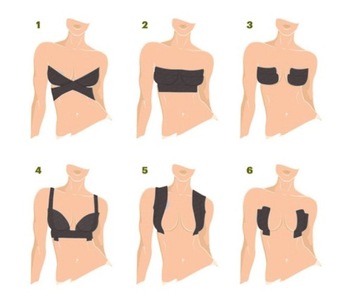 МОДЕЛИРОВАНИЕ ГРУДИ ТЕЙП лифтинг-пуш-АП ТЕЙП, ДЕКЛИНИЯ, лента для груди + подушечки для сосков