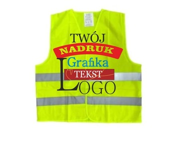 Kamizelka odblaskowa z nadrukiem LOGO 10 SZT