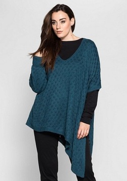 SHEEGO Sweter ponczo poncho narzutka r.48 (50)