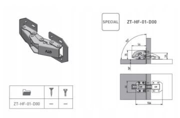 БОЛЬШАЯ ПОРШНЕВАЯ ПЕТЛЯ ZT-HF-01-D00 GTV 1 шт.
