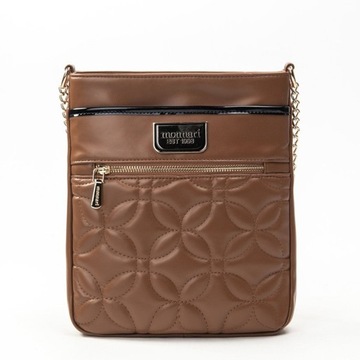 Torebka listonoszka MONNARI bag3100-017 BRĄZOWA