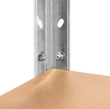 МЕТАЛЛИЧЕСКАЯ ПОЛКА ДЛЯ ХРАНЕНИЯ МАСТЕРСКАЯ И ГАРАЖНАЯ ПОЛКА С ПОЛКАМИ МДФ 205х120х45см