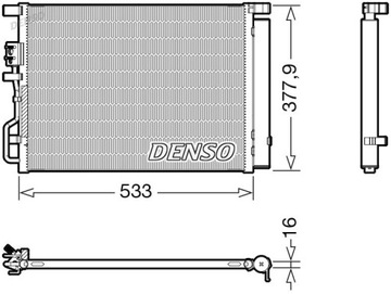 DENSO DCN41018 KONDENZÁTOR KLIMATIZACE