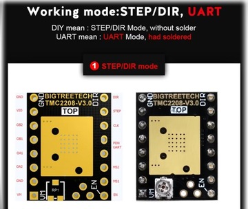 STEPSTICK TMC2208 V3.0 UART обеспечивает бесшумную работу двигателей