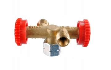 Распределитель баллона, газовый клапан, двухсекционный, тройник, решетка, кемпер, кухонный прицеп