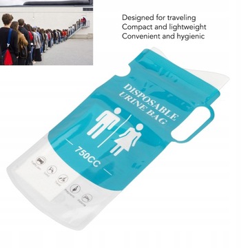 10шт одноразовый пакет для мочи 750мл