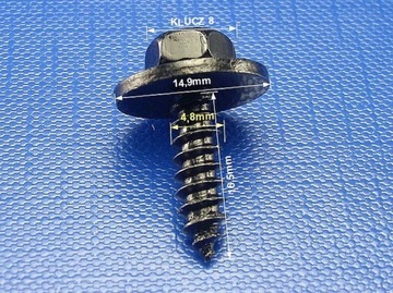 10 -кратный винт 4,8 x 17 с клавишной площадкой 8