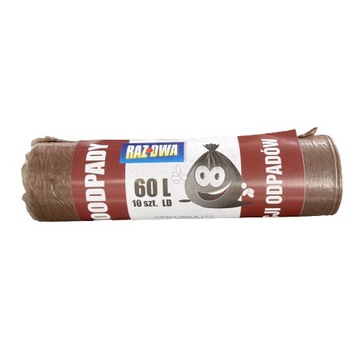 Worki do segregacji śmieci do domu 60L 10 szt.