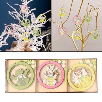 9шт. Пасхальный подвесной знак. Орнамент висит.