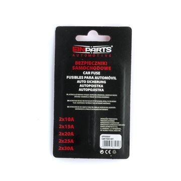 АВТОМОБИЛЬНЫЕ ПРЕДОХРАНИТЕЛИ МИКРОПЛАСТИНОЧНЫЕ 10 ШТ.