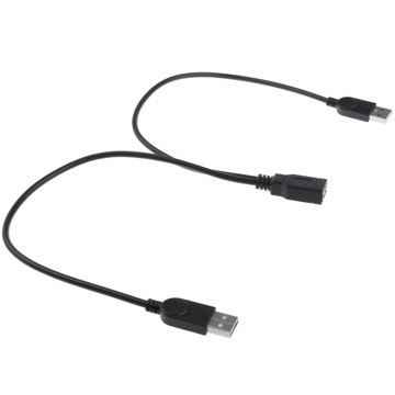 USB żeński na 2 porty męski rozdzielacz kabli