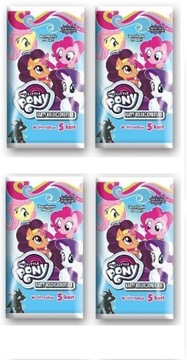 Mój kucyk My Little Pony Karty kolekcjonerskie 5 saszetek z kartami 25 kart