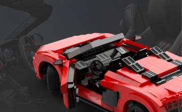 Rastar кирпичи Audi R8 Spyder 1:14 автомобиль 1440 ele Набор 93800