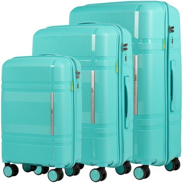 НАБОР XXL, 3 предмета, НЕРАЗРУШИМЫЙ ЧЕМОДАН ИЗ ПОЛИПРОПИЛЕНА