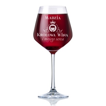 Kieliszek do wina XXL 860 ml z GRAWEREM na PREZENT DLA KOBIETY KOLEŻANKI