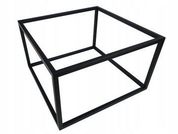 rama nogi czarne stolika ławy industrial 70x70x43