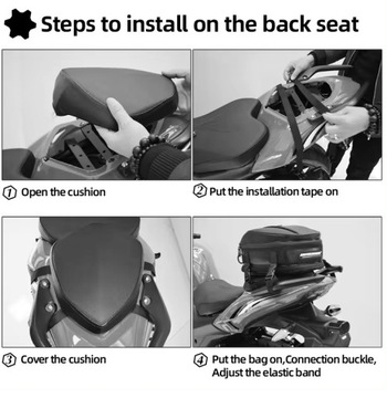 Сумка на бак для мотоцикла Сумка на бак для мотоцикла Серая сумка на бак Motocentric