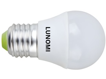 Żarówka LED kulka, zimna E27, 6W, G45