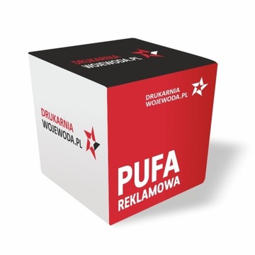 Pufa reklamowa kostka 50x50x50