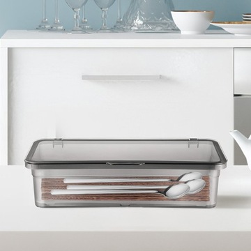 Ящик для хранения столовых приборов Пластиковые столовые приборы 2 шт.