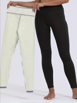 ЛЕГГИНСЫ С МЕХОМ УТЕПЛЕННЫЕ ЗИМНИЕ ГЕТРЫ ТЕПЛЫЕ ЛЕГИНГИ С ВЫСОКОЙ ПОСАДКОЙ L