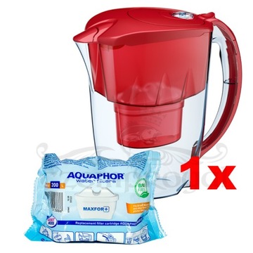 Dzbanek Aquaphor Jasper czerwony + Maxfor Plus