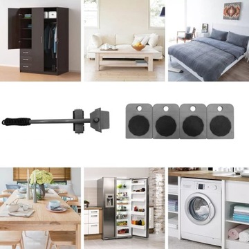 ZESTAW DO PRZENOSZENIA TRANSPORTU MEBLI, AGD, ROLKI TRANSPORTOWE PODNOŚNIK