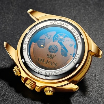 OLEVS 6638 Moda Mechaniczny Męski Zegarki