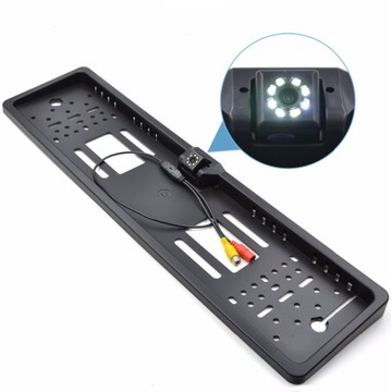 Kamera cofania w ramce tablicy rejestracyjnej 8LED