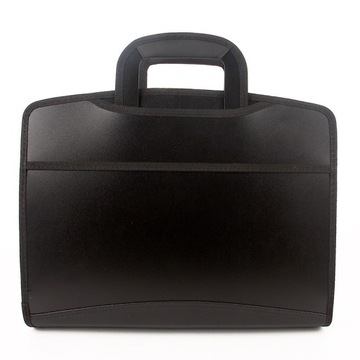 TECZKA AKTÓWKA BIWUAR NA DOKUMENTY LAPTOPA WIELOFUNKCYJNA ORGANIZER CZARNA