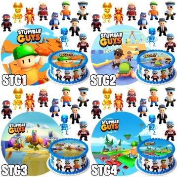 НАБОР ТОРТОВ STUMBLE GUYS CAKE + 10 ПЕРСОНАЖЕЙ
