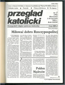 Przegląd Katolicki nr 1-26, 1993