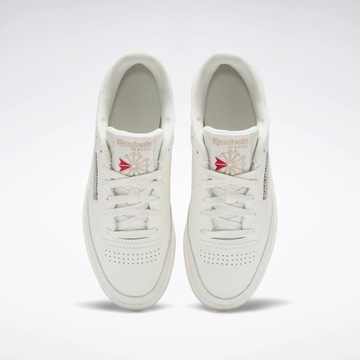 Buty damskie sneakersy sportowe Reebok Club C 85 białe skórzane wygodne