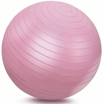 PIŁKA GIMNASTYCZNA FITNESS 65cm REHABILITACYJNA POMPKA W ZESTAWIE RÓŻOWA