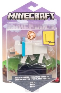 Figurka Mattel Minecraft Build Wolf, 3,25 cala