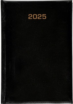 KALENDARZ KSIĄŻKOWY B5 TYGODNIOWY 2025 BALADEK CZARNY twarda 128 stron
