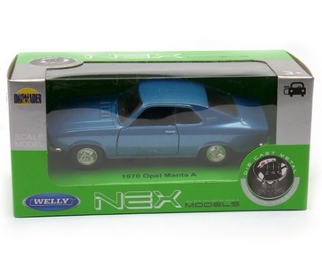 Opel Manta A 1970 1:34-39 модель Welly NEX синий