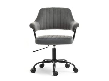 ЭЛЕГАНТНЫЙ ОФИСНЫЙ СТУЛ С РЕГУЛИРОВКОЙ ВЫСОТЫ, ПОВОРОТНЫЙ MERLIN СЕРЫЙ ЧЕРНЫЙ