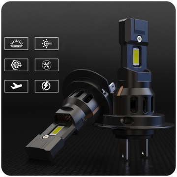 Светодиодная лампа H7 1:1 CANBUS 6000K SUPER WHITE POWERFUL CSP LIGHTING PRO