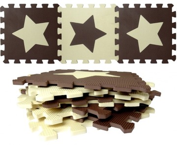 Mata podłogowa Gwiazdki Puzzle Piankowe dla dzieci 12947
