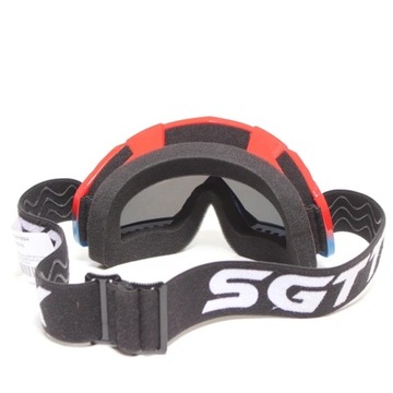 Синие и красные мотоциклетные очки