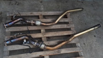 S4 B8 S5 REZONATOR WYDECH TŁUMIKI ŚRODKOWE DOWNPIPE 3.0 TFSI RED STAR