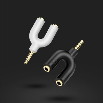 ROZDZIELACZ MINI JACK 3,5MM 2x SŁUCHAWKI AUX OFC