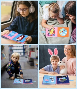 КНИГА МОНТЕССОРИ СЕНСОРНАЯ БЕСШУМНАЯ МАНИПУЛЯЦИЯ ПЕРСОНАЛИЗИРОВАННАЯ ИГРУШКА