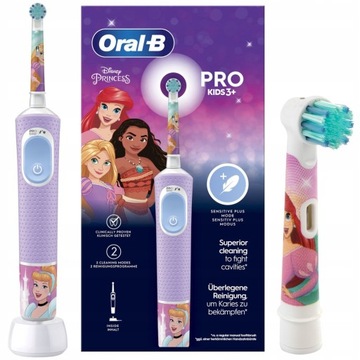 SZCZOTECZKA ELEKTRYCZNA DLA DZIECI ORAL-B KIDS VITALITY PRO 103 PRINCESS